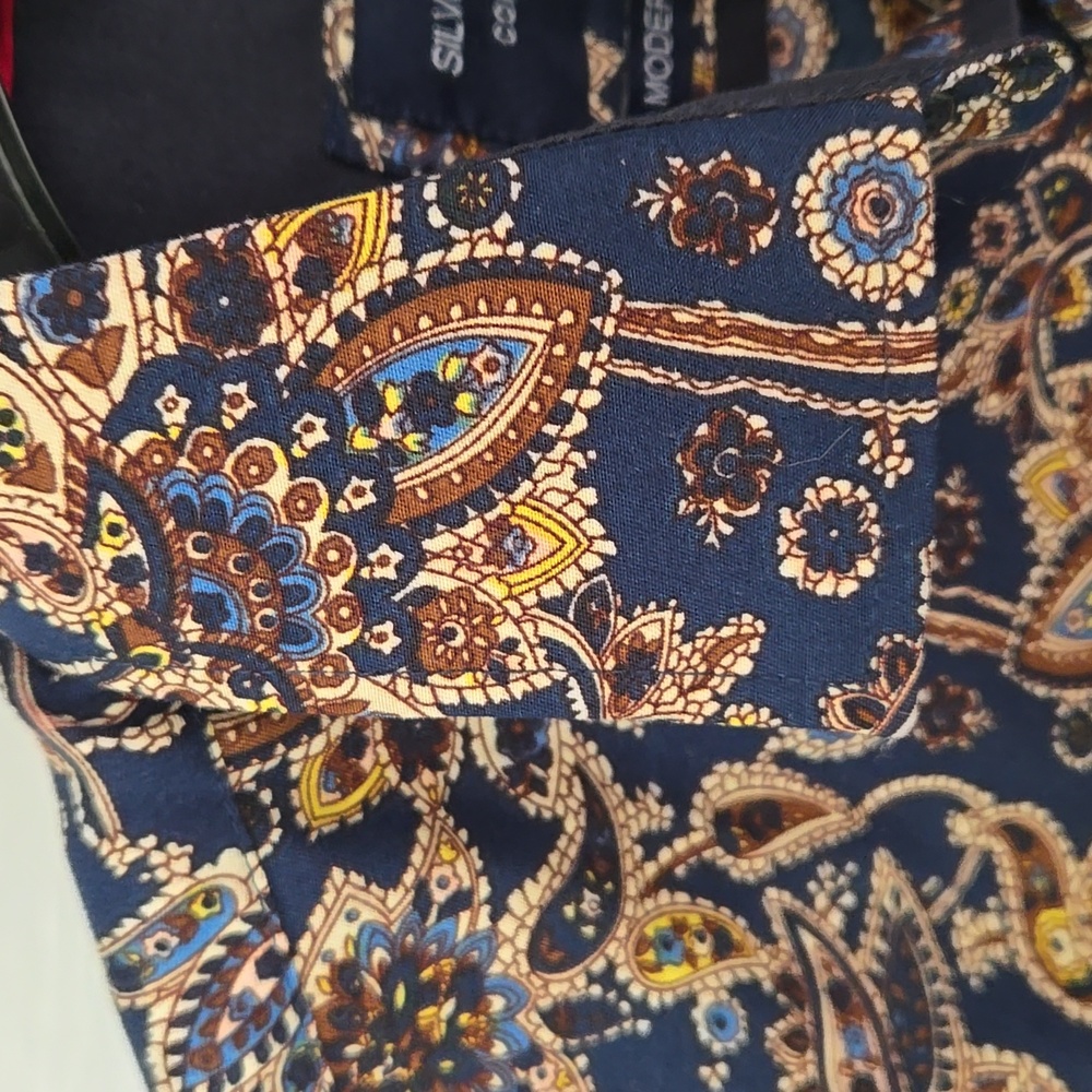 Silver Stone Collection Navy Floral Shirt - Picture 3 of 10